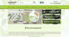 Desktop Screenshot of anubhutihomeo.org