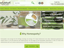 Tablet Screenshot of anubhutihomeo.org